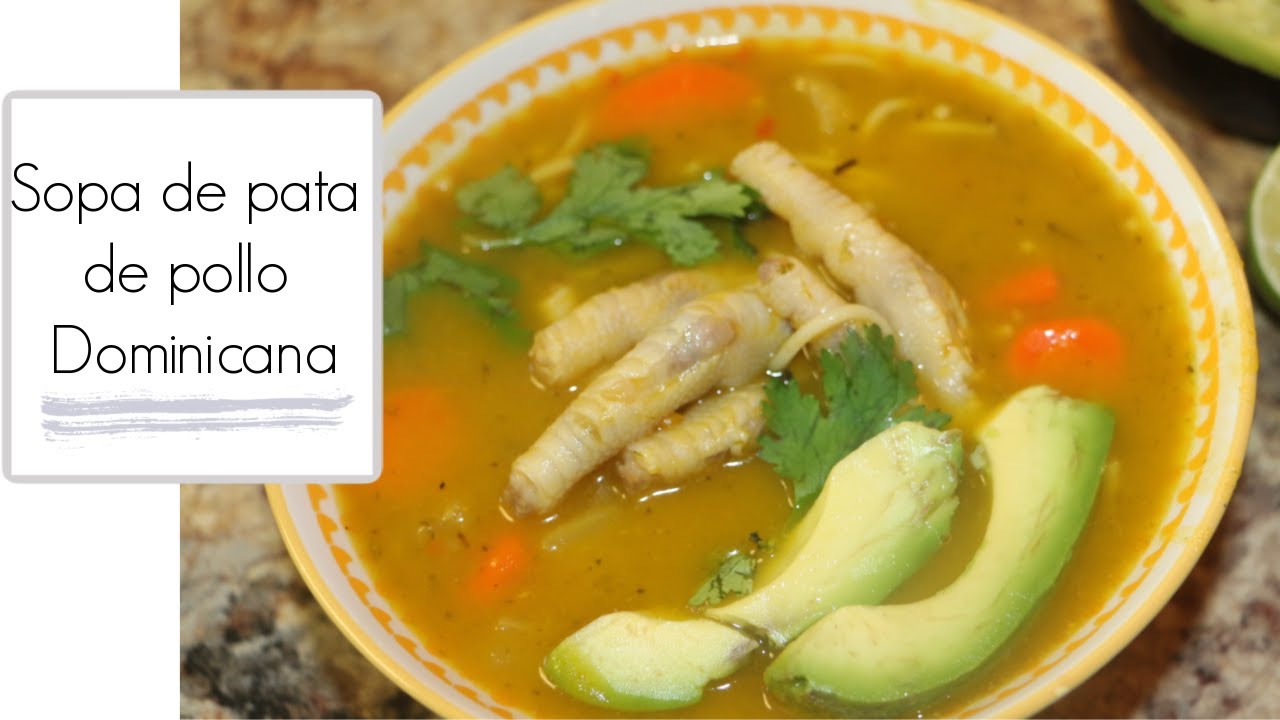 Rica sopa de pata de pollo | Dominicana| Ros Emely