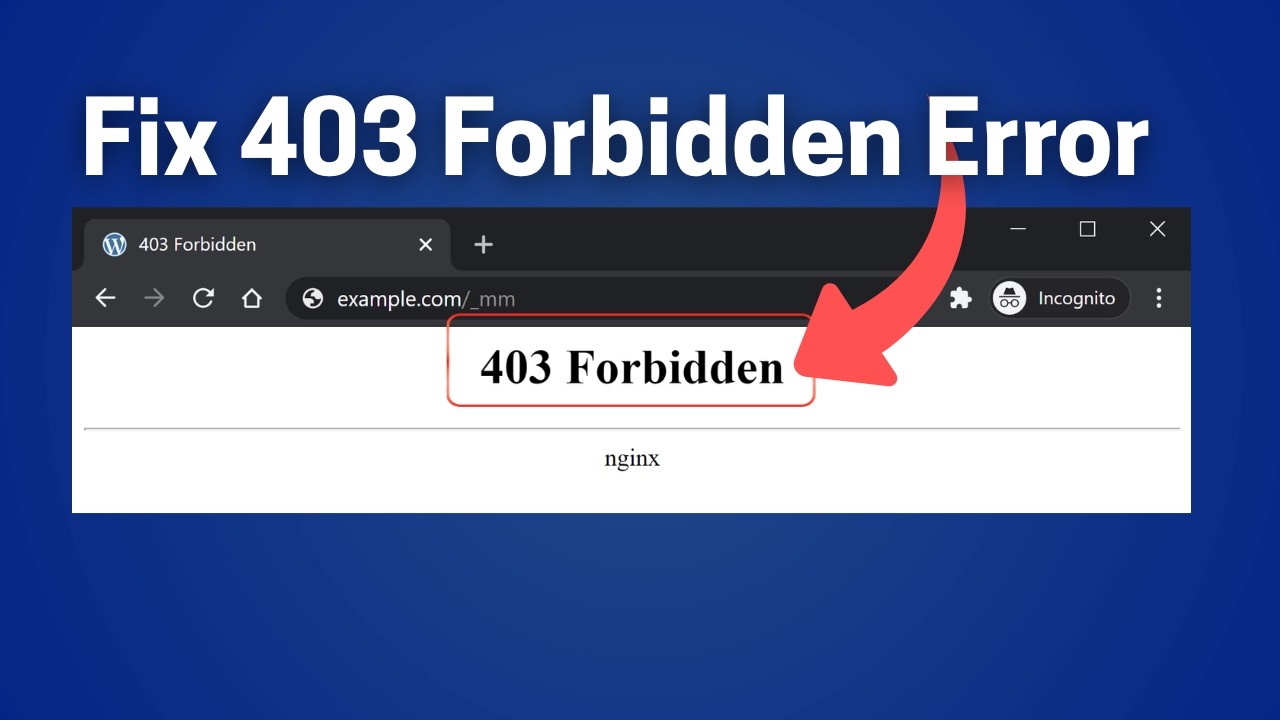 Как исправить ошибку 403 Forbidden
