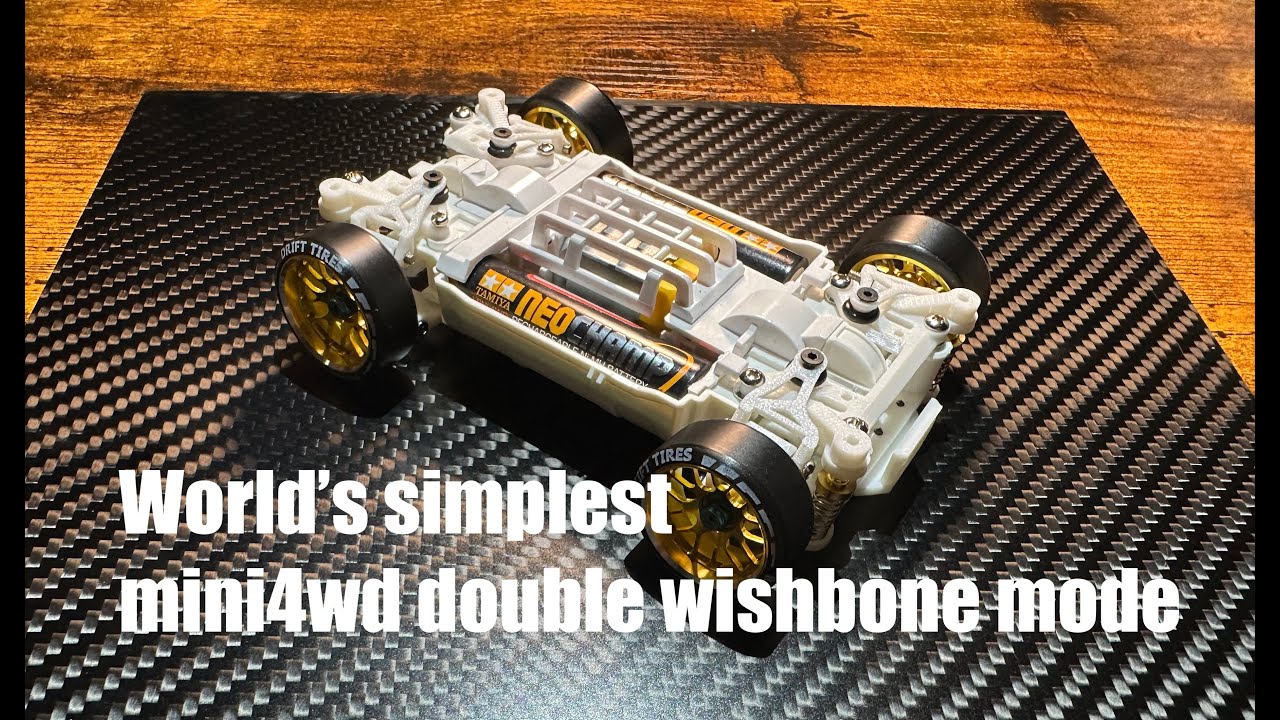 Assembly Tutorial of 3D-printed mini4wd double wishbone suspension