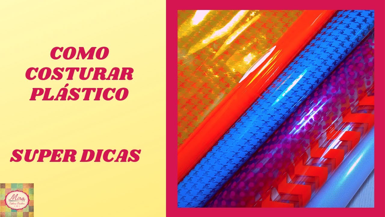 COMO COSTURAR PLÁSTICO ! DICA RÁPIDA