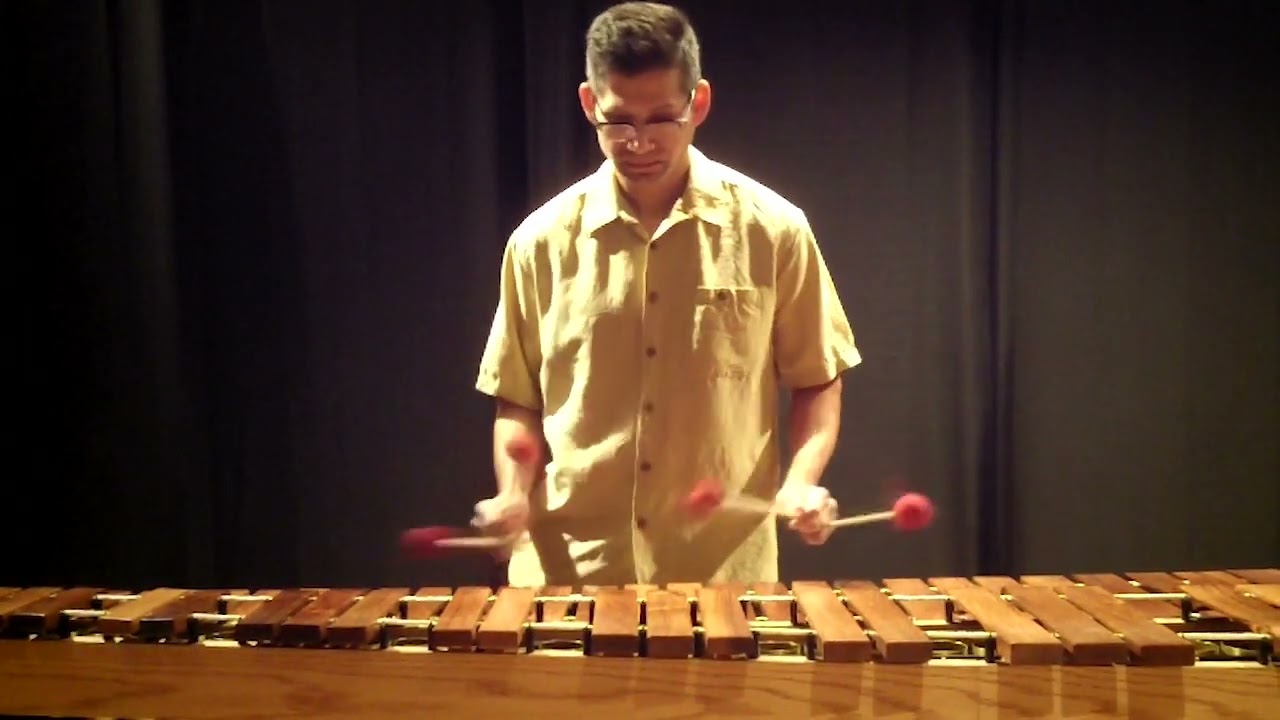 Etude 1, from Nine Intermediate Studies for Four-Mallet Marimba, by Kevin Bobo