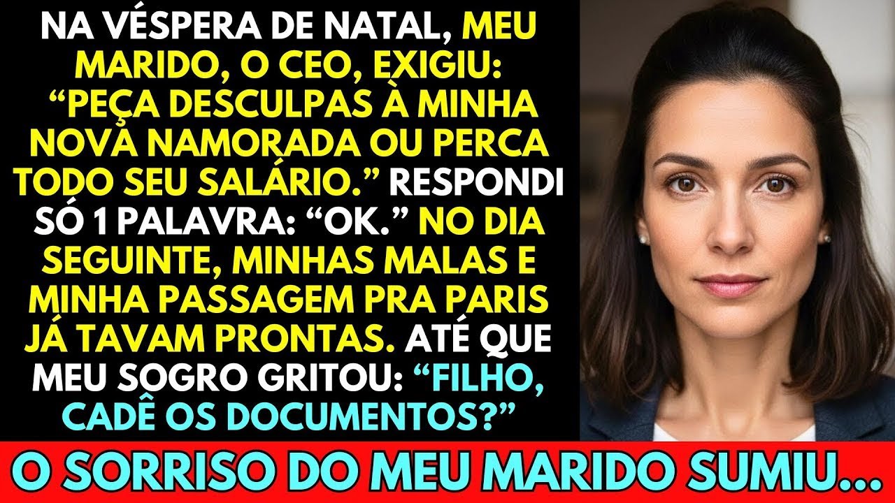 NA VÉSPERA DE NATAL, MEU MARIDO EXIGIU: 