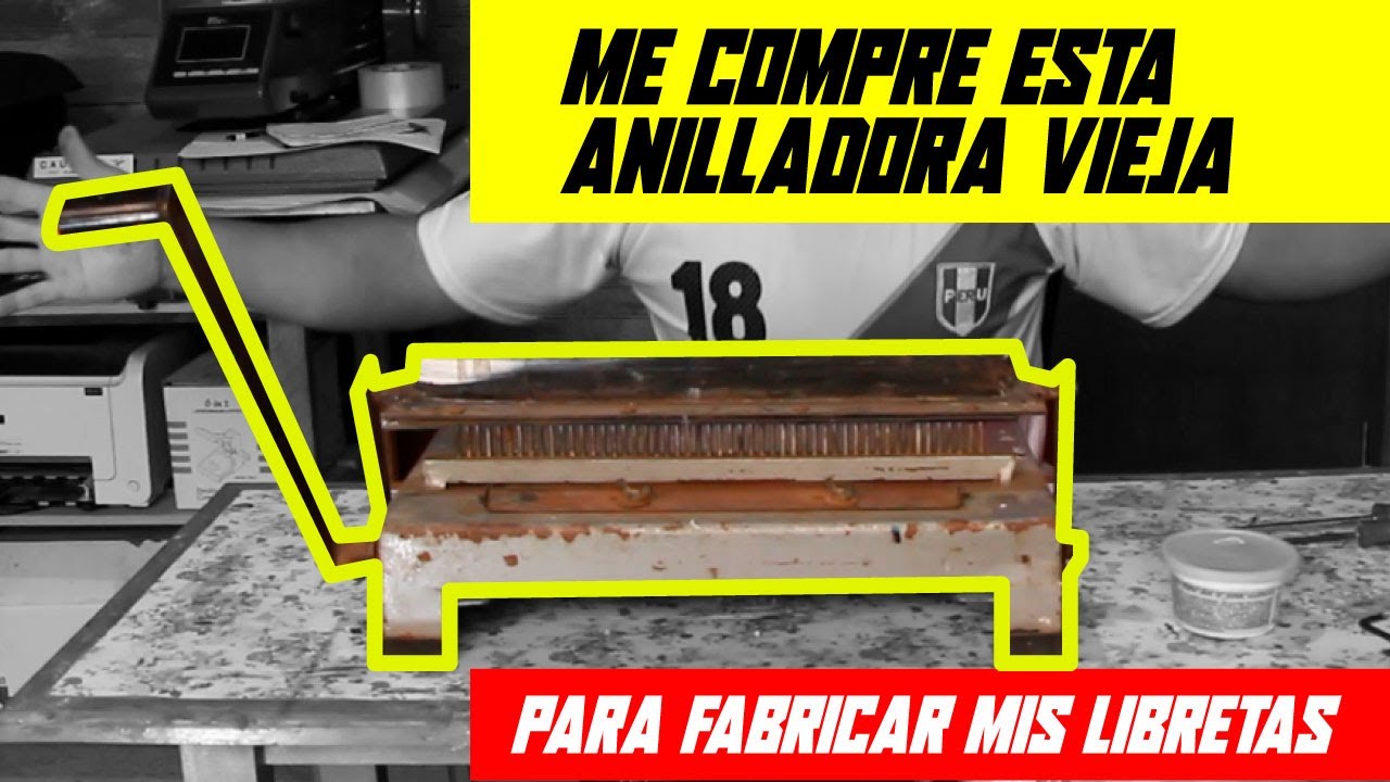 🤔ANILLADORA ESPIRALERA vieja LA REPARO Y veo si funciona para HACER LIBRETAS PUBLICITARIAS