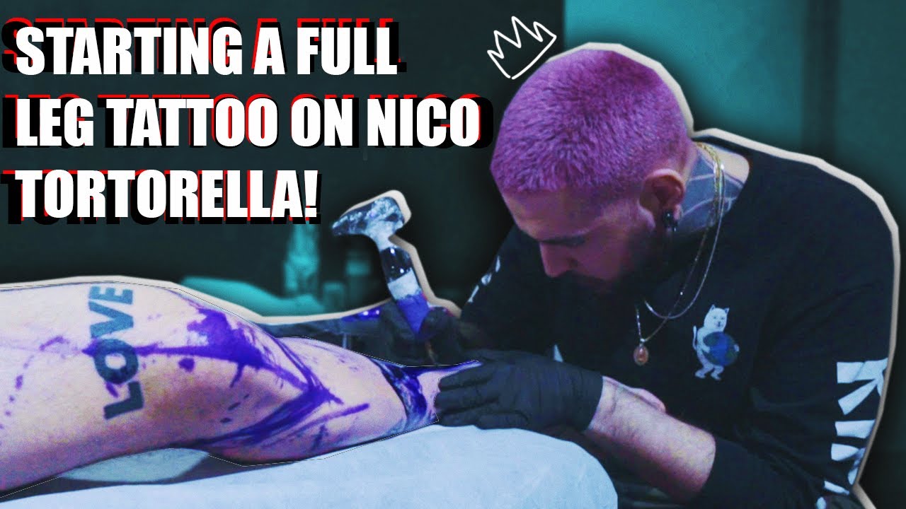 Nico Tortorella Tattoo by Supreme Drone from LA in Inked Mag