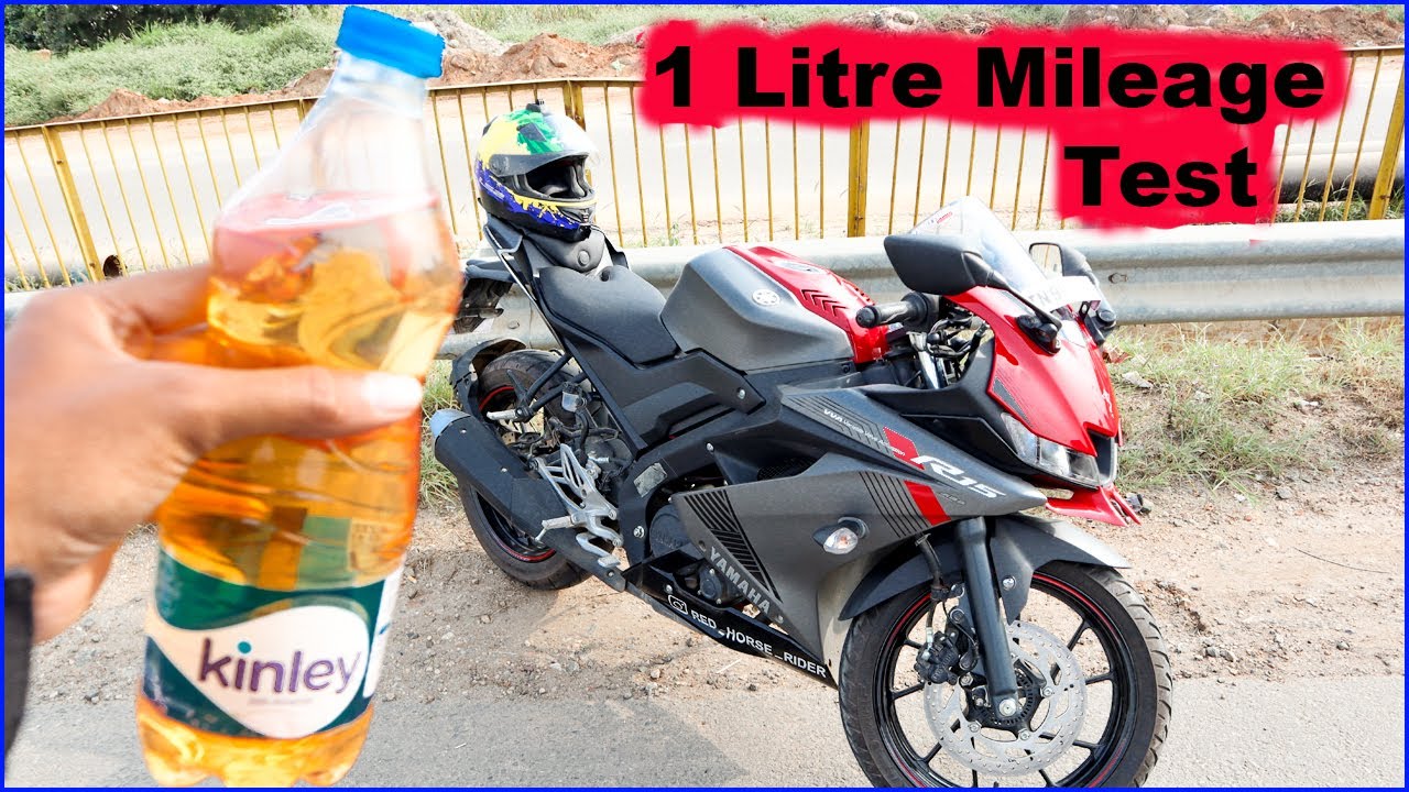 R15 v3 1 Litre Mileage Test - Really Amazing Results for 150cc powerful bike #r15 #r15v3