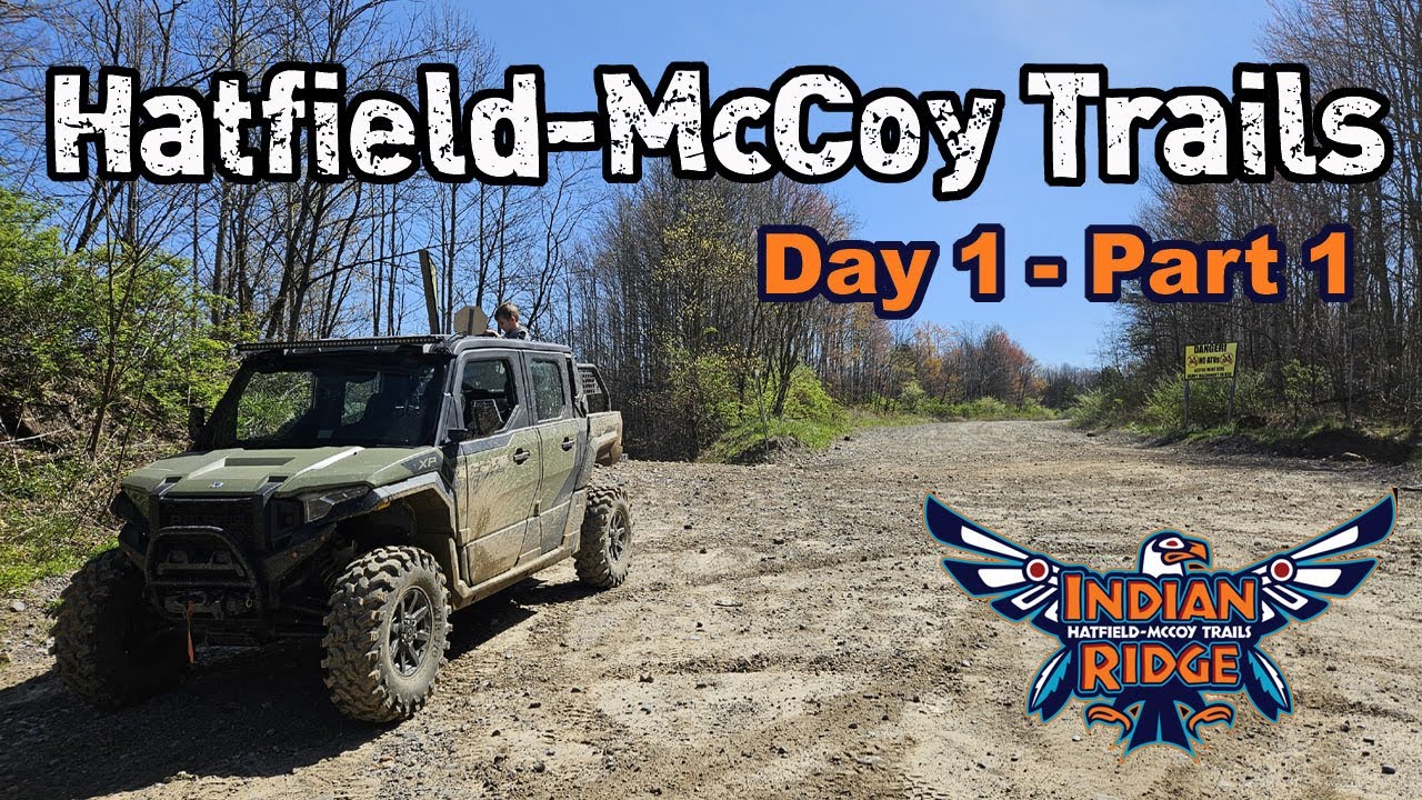 Hatfield-McCoy Trails - Ride to Warrior Trailhead from Ashland Resort - Day 1 Part 1 - Indian Ridge