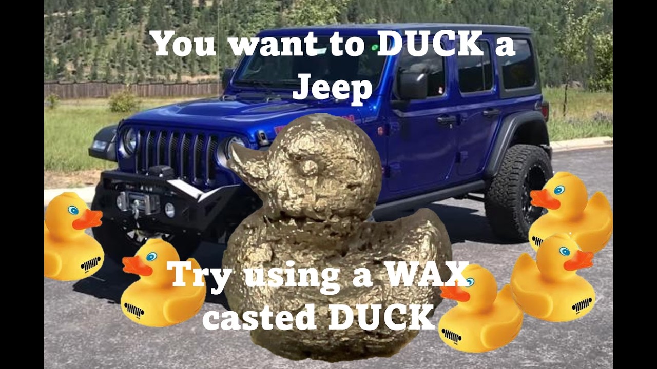 Wax Cast Duck, Ducking your Jeep with a cast Duck #waxcastings #jeep #duck #nordicgold