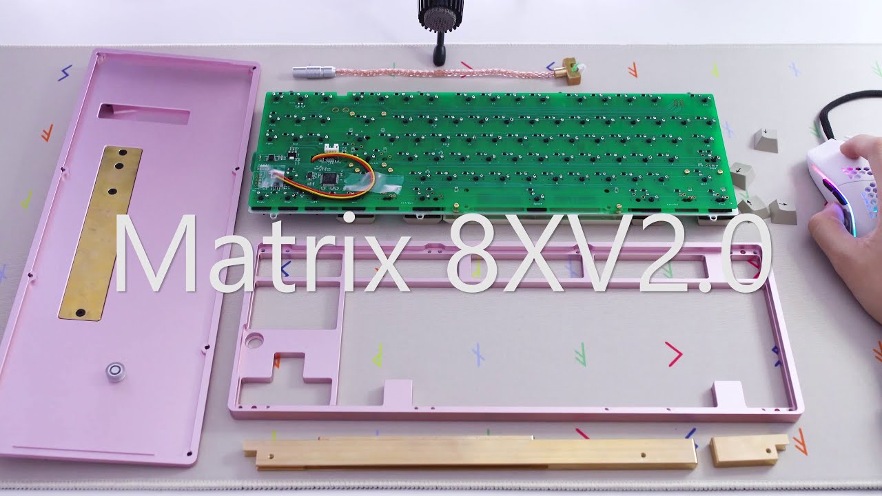 Matrix 8XV2.0: Assembly & Typing sounds (Cherry MX Vintage Black)