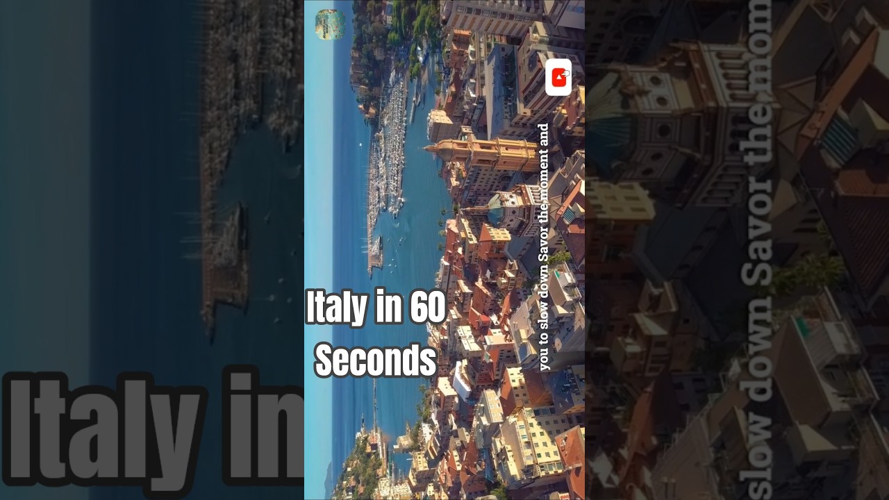 Italy in 60 Seconds 🇮🇹⏳ What Is This  Travel, Culture, Beauty 🌍  Off the Beaten Path
