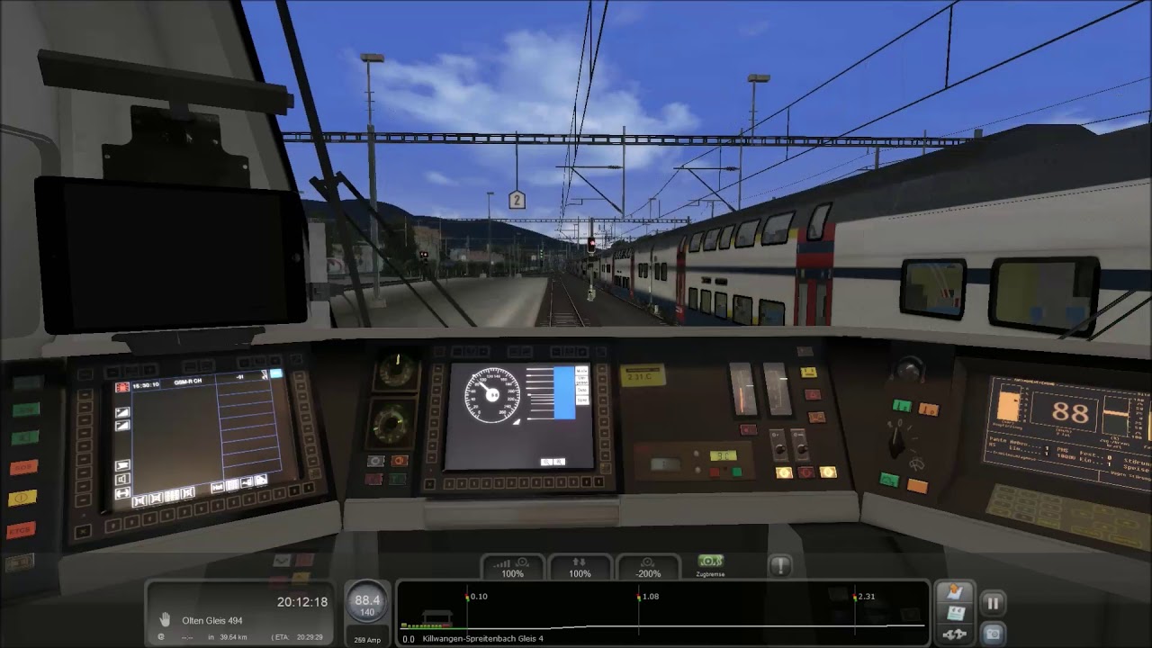 TS 2020 Mit dem IC2000 als IC 8 von Zürich HB nach Olten Gameplay