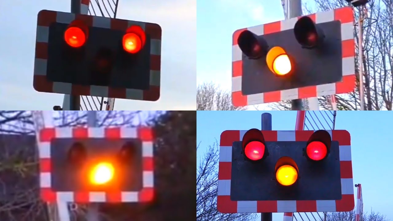 Littlehampton Level Crossing with Halogen Lights! (Compilation)