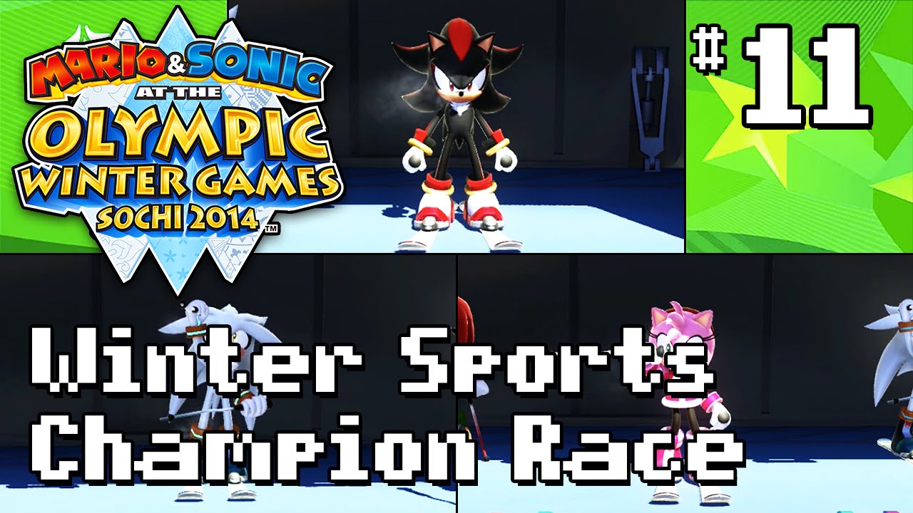 Mario & Sonic At The Olympic Winter Games Sochi 2014 - Champions! - Winter Sports Champion Race