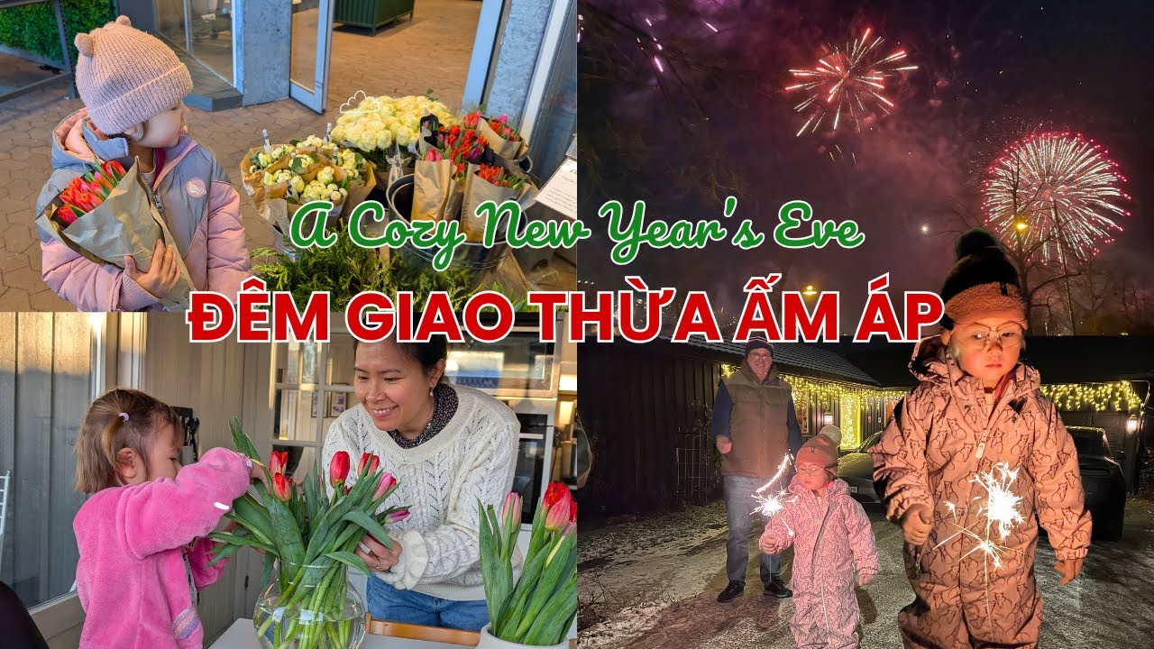 🇳🇴95 Đón năm mới ấm áp cùng gia đình nhỏ 🌷✨🍾🥂  A Peaceful New Year’s Eve