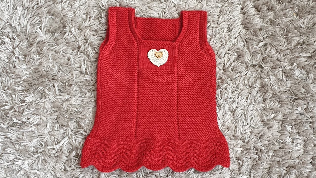 Karnıbahar modeli bebek elbisesi