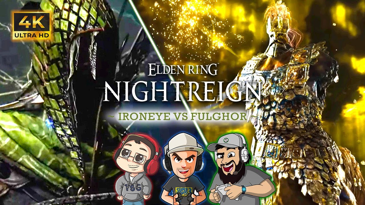 Elden Ring Nightreign Co-Op 4K UHD (Ironeye vs Fulghor Boss Fight Run) - ft. oXLarryXo & Flexo