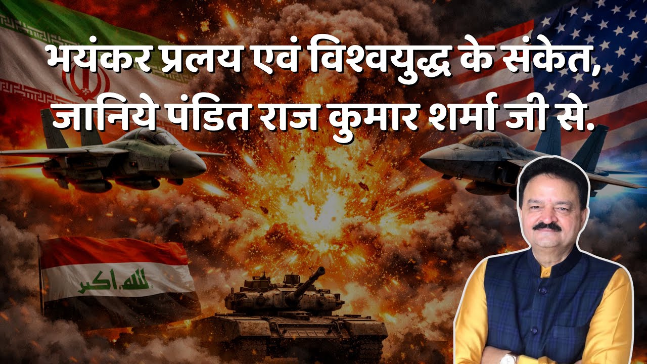 भयंकर प्रलय एवं विश्वयुद्ध के संकेत, जानिये पंडित राज कुमार शर्मा जी से. 02/03/2026