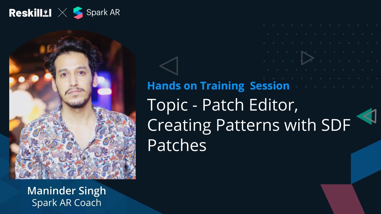 Spark AR | Patch Editor | Creating Patterns with SDF Patches | Maninder Singh