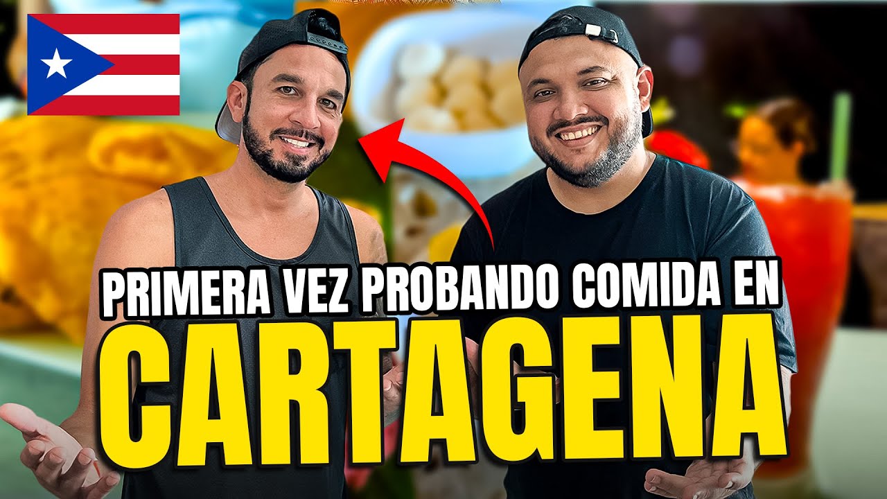 PUERTORRIQUE&Ntilde;O prueba COMIDA COLOMBIANA en Cartagena