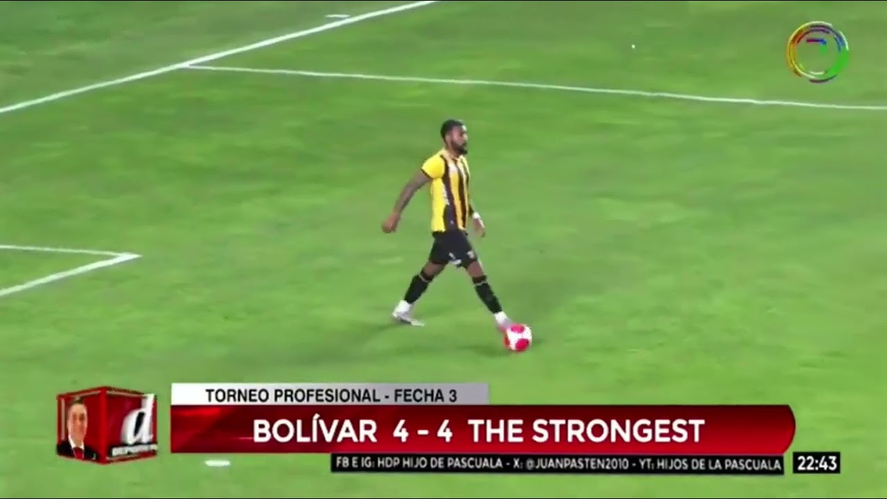 #TorneoApertura,fecha 3 ➡️ #Bolívar 4 - 4 #TheStrongest