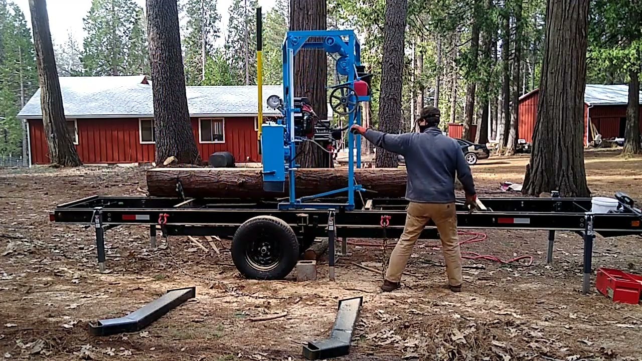 EZ Boardwalk 40 sawmill in action