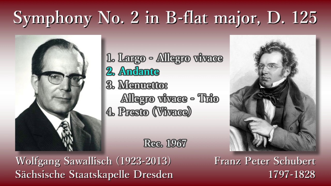 Schubert: Symphony No. 2, Sawallisch & SKD (1967) シューベルト 交響曲第2番 サヴァリッシュ