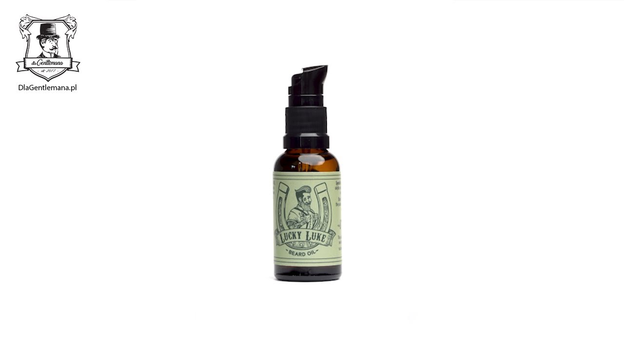 Pan Drwal olejek do brody Lucky Luke 30 ml - prezentacja olejku do brody