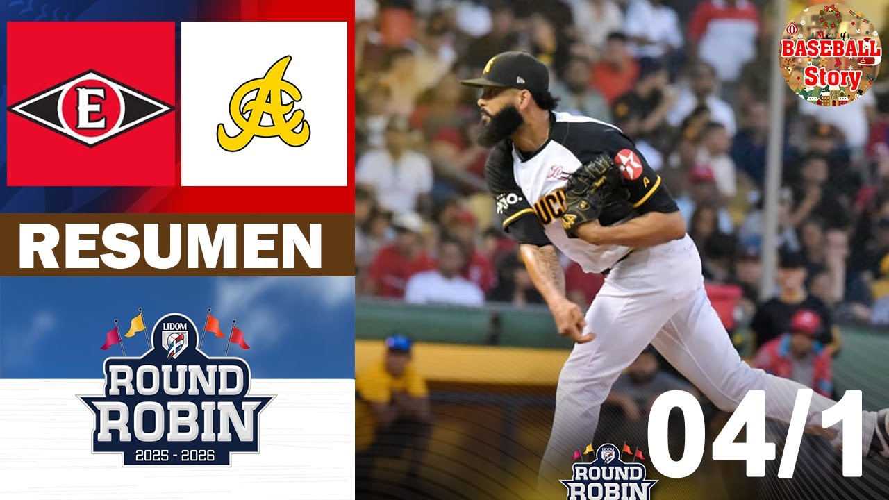 Resumen: Leones del Escogido Vs. Águilas Cibaeñas Round Robin (04/1/2026)