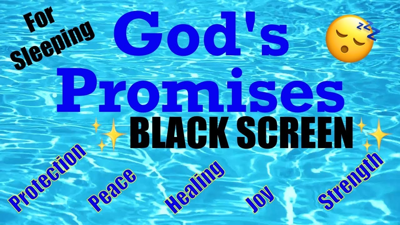 GOD&rsquo;S PROMISES // PROTECTION // PEACE // HEALING // JOY // STRENGTH #blackscreen