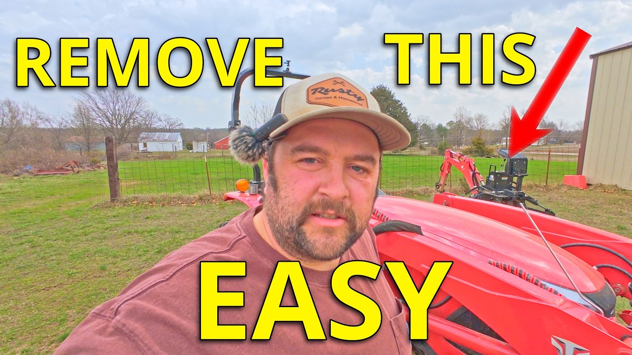 TYM 2515H Backhoe Removal Made EASY