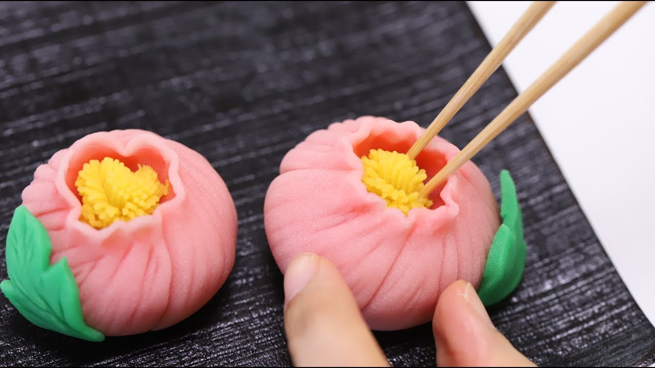 How to make Japanese Traditional Sweets Nerikiri Tree Peony【Wagashi】