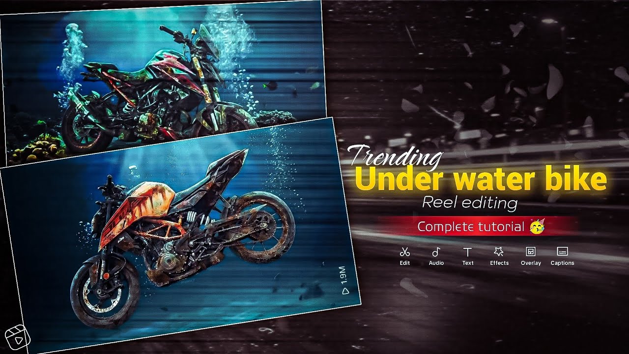 Trending Underwater Bike Edit 😁 | Instagram Viral Reels Editing
