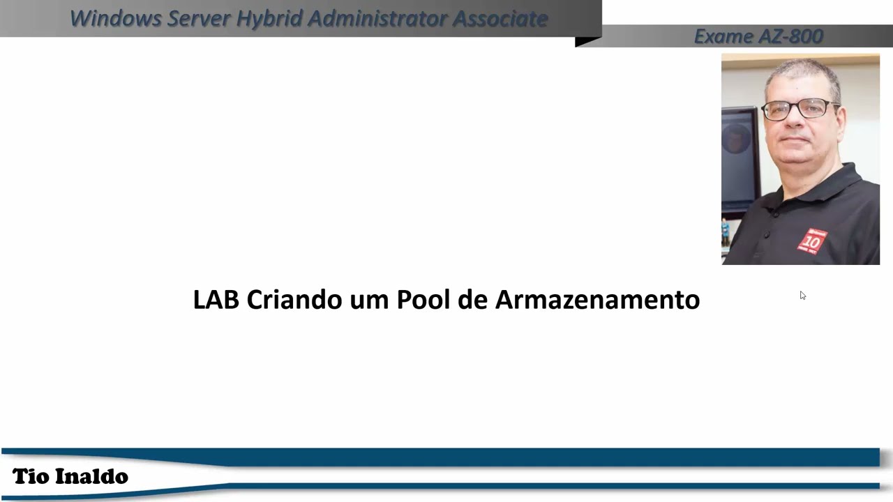 Criando um Pool de Armazenamento