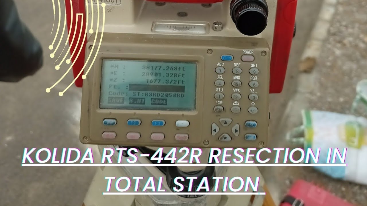 Resection method In Kolida Total Station | Kolida KTS-442R men Resection kese hote he?#kolida#viral