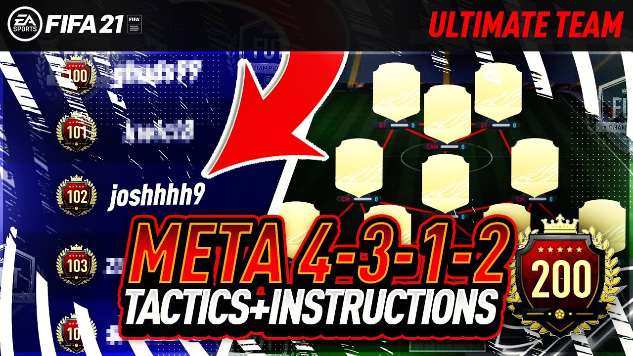 FIFA 21 - INSANE TOP 200 PRO PLAYER (4312) CUSTOM TACTICS + PLAYER INSTRUCTIONS!!