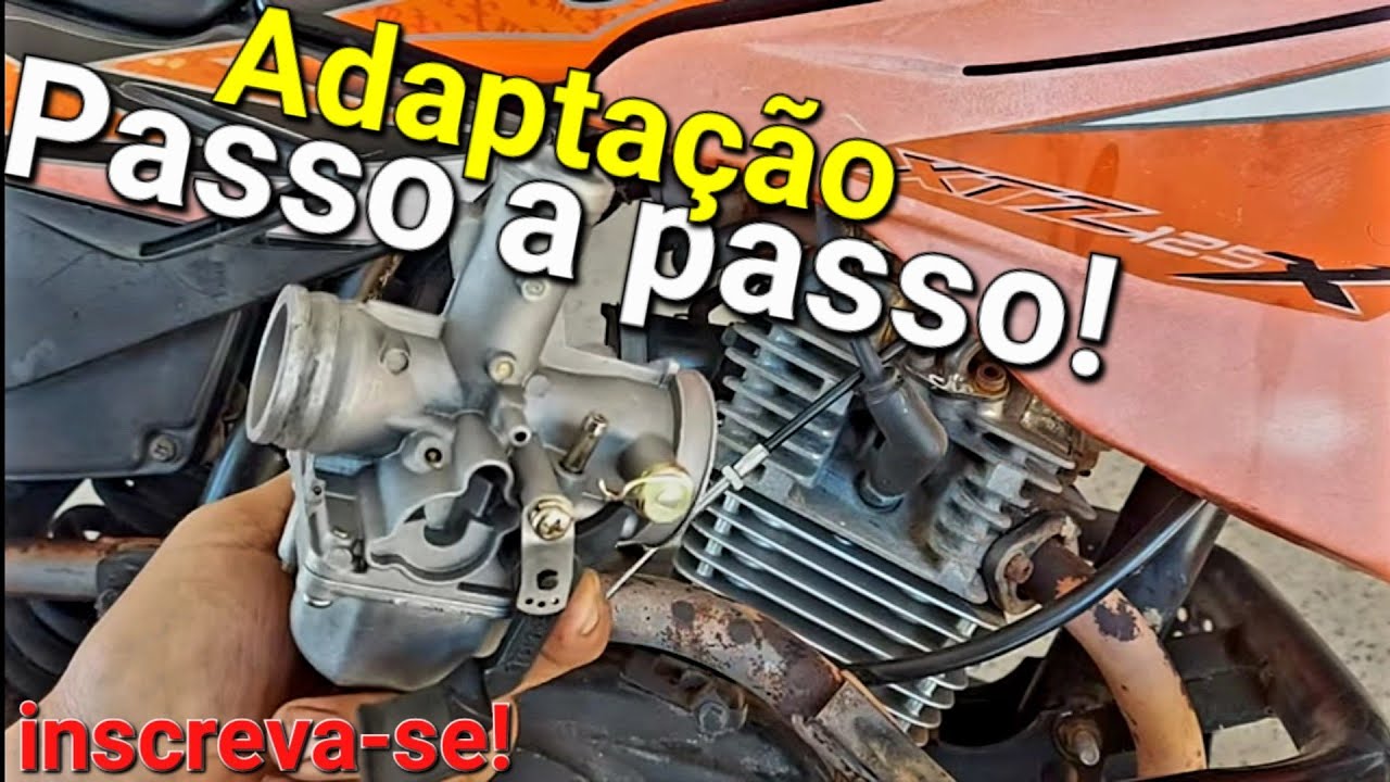 Como adaptar carburador de 150 na XTZ em detalhes e acabe com vazamento