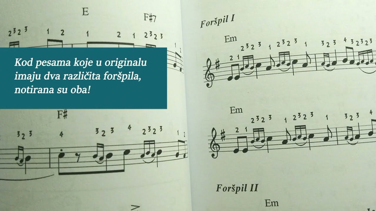 Notni zapisi foršpila za 60 popularnih narodnih pesama - FORŠPILI ZA SVA VREMENA 3