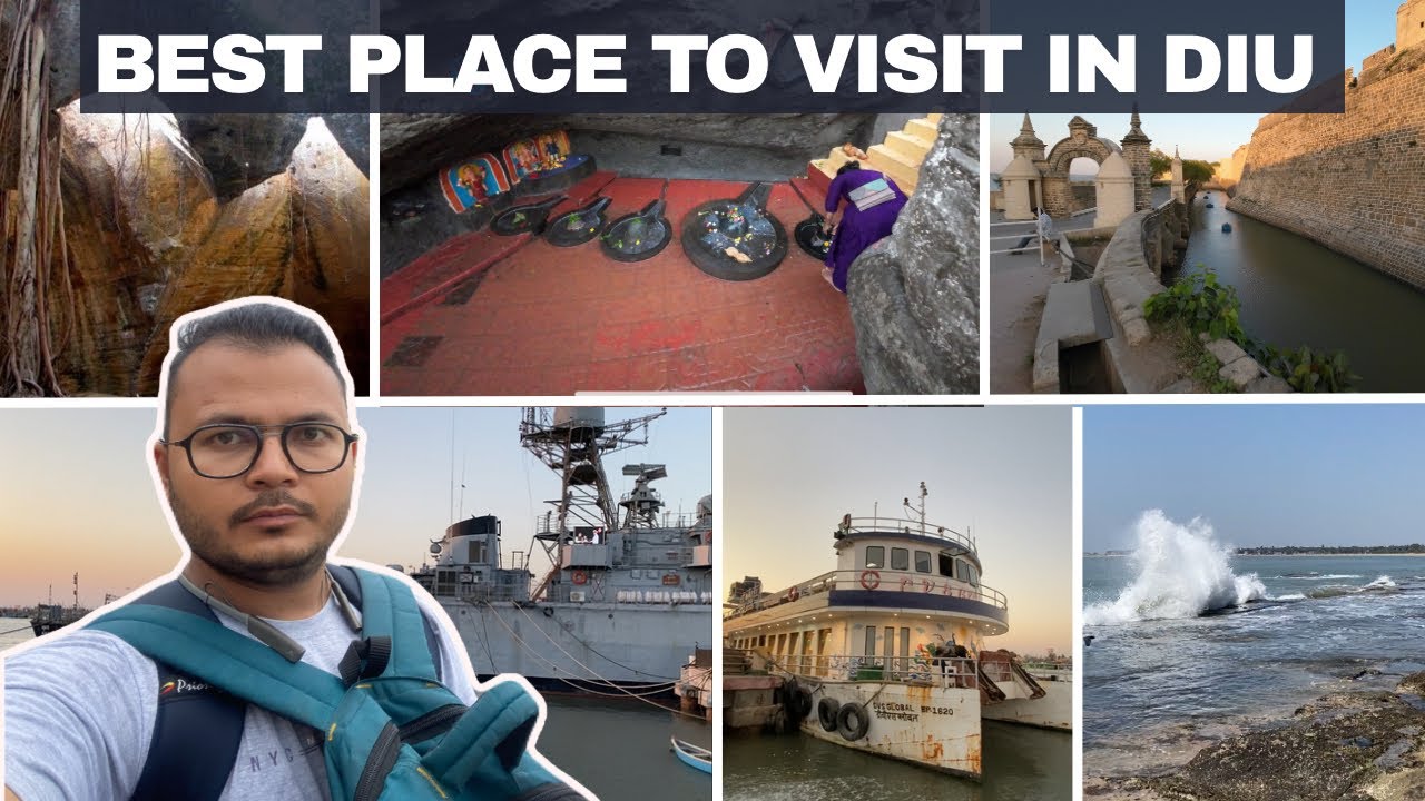 DIU TRAVEL GUIDE In Hindi | Diu 22 Tourist Places | Best Beaches | Budget | Stays | Bike Rentals.
