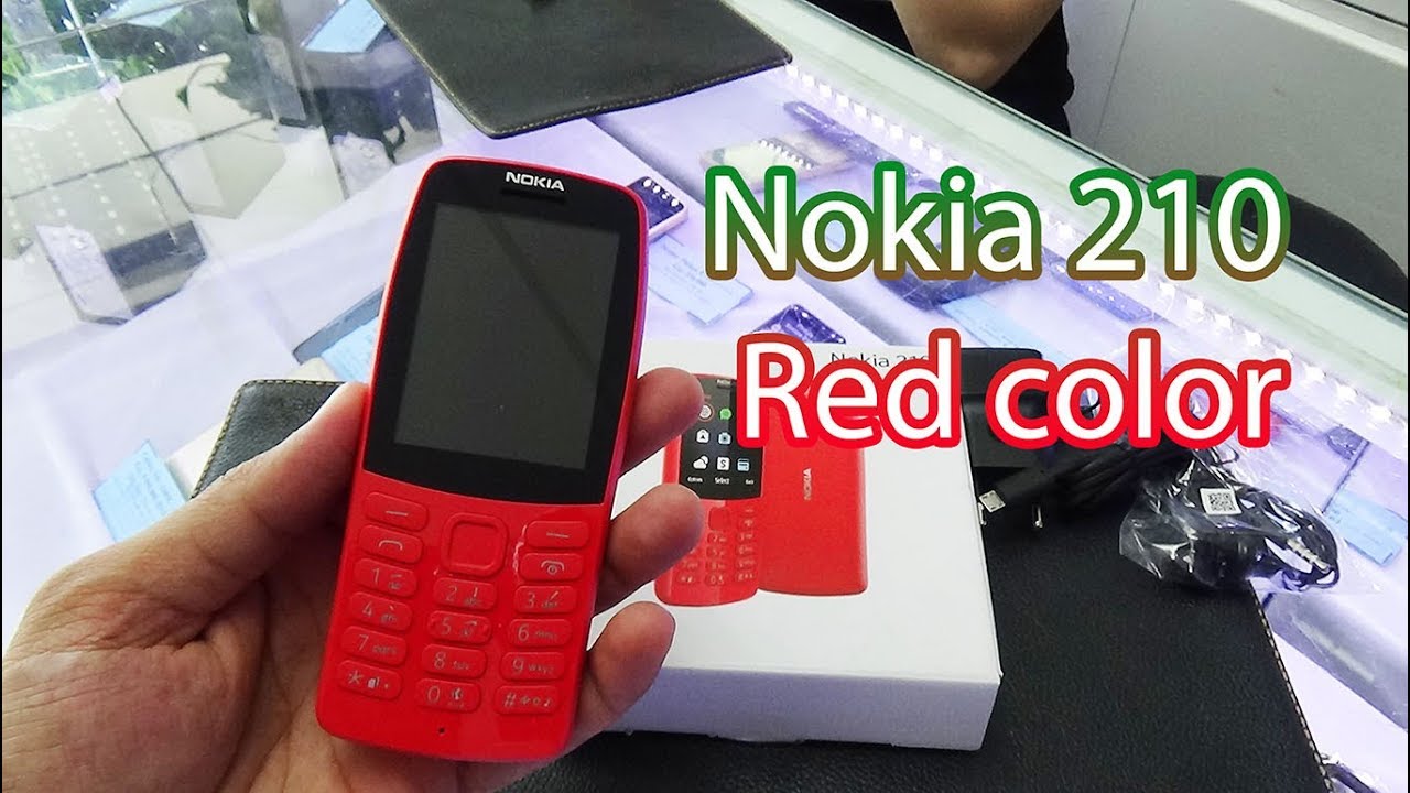 Nokia 210 Red color and Test games