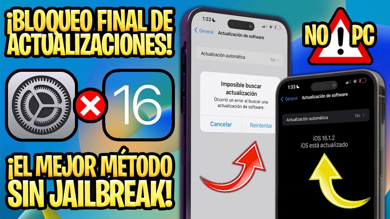 TUTORIAL OBLIGATORIO SIN PC ✅ MÉTODO DEFINITIVO PARA BLOQUEAR LAS ACTUALIZACIONES DE iOS 16, 15 y 14