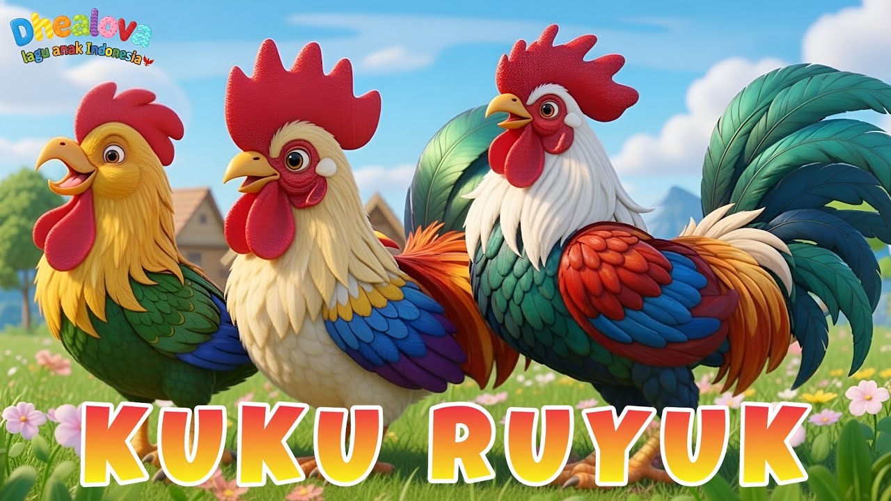 LAGU ANAK 🇮🇩 KUKURUYUK | LAGU AYAM JAGO | AYAM BERKOKOK | LAGU ANAK TREND | LAGU ANAK INDONESIA