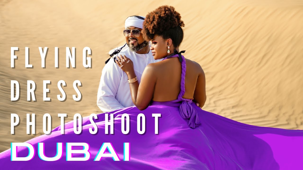 Dubai Flying Dress Photoshoot