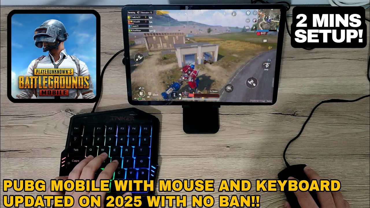 PUBG MOBILE WITH MOUSE AND KEYBOARD TUTORIAL!! UPDATE ON 2025!!