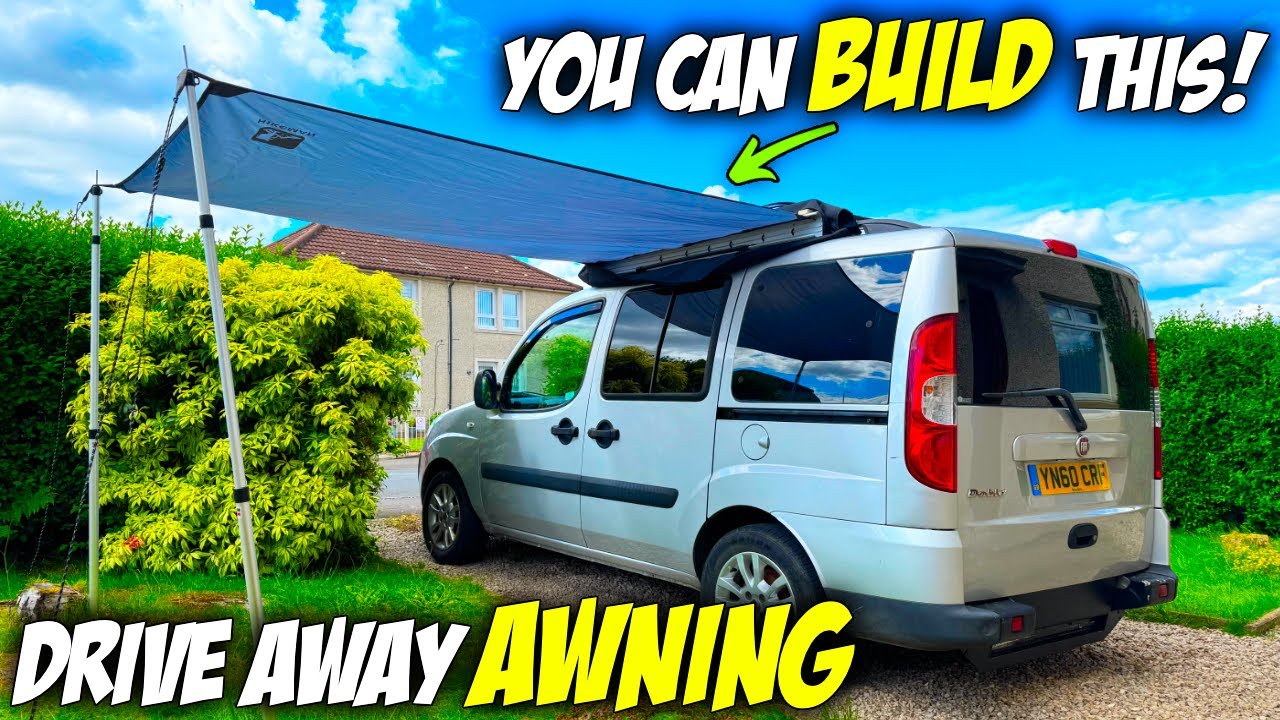 BUILD Your Own SIMPLE Drive Away AWNING In Time For SUMMER  (VANLIFE UK)