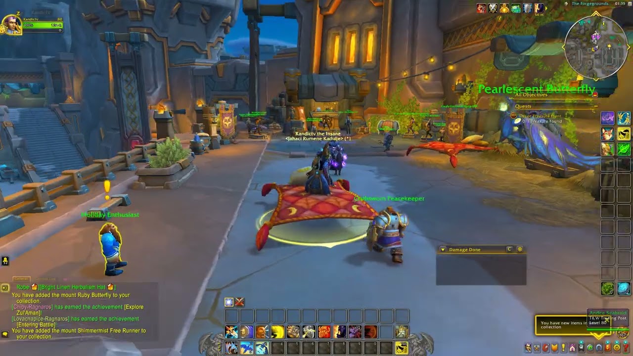 4 Mounts from Trading Post this week - Comfy Silvermoon Flying Quilt - Ruby Butterfly and 2 more