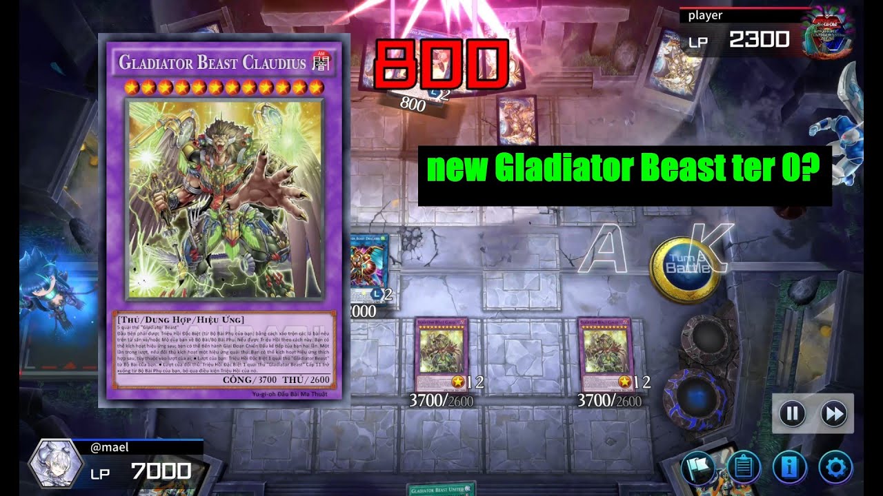 MDPRO3  new Gladiator Beast deck  ter 0,Gladiator Beast Claudius,[SUDA]