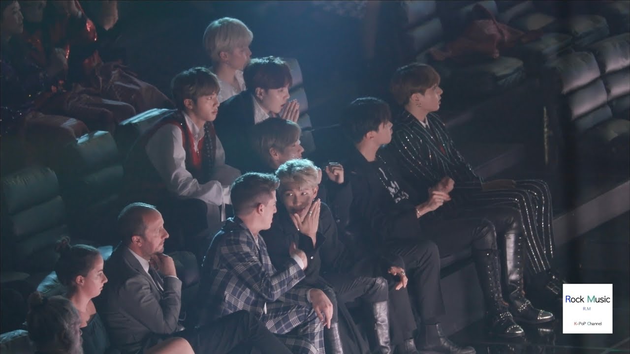 방탄소년단 BTS 리액션(reaction) 제너레이션즈(GENERATIONS)무대 중[4K 직캠]@181106 락뮤직