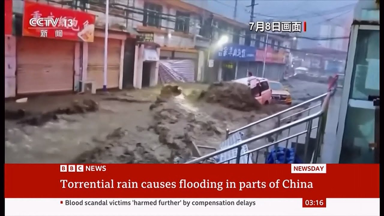 Weather Events - China floods in parts - 10July/2025