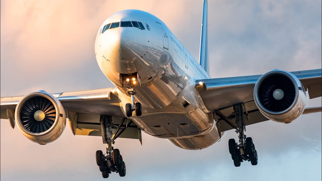 Boeing 777 Compilation, multiple airlines, Close up Plane Spotting, watching airplane 2020