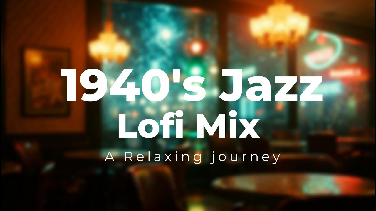1940s Jazz LoFi Beats 🎷 Midnight in a Noir City [Chill / Study / Sleep]
