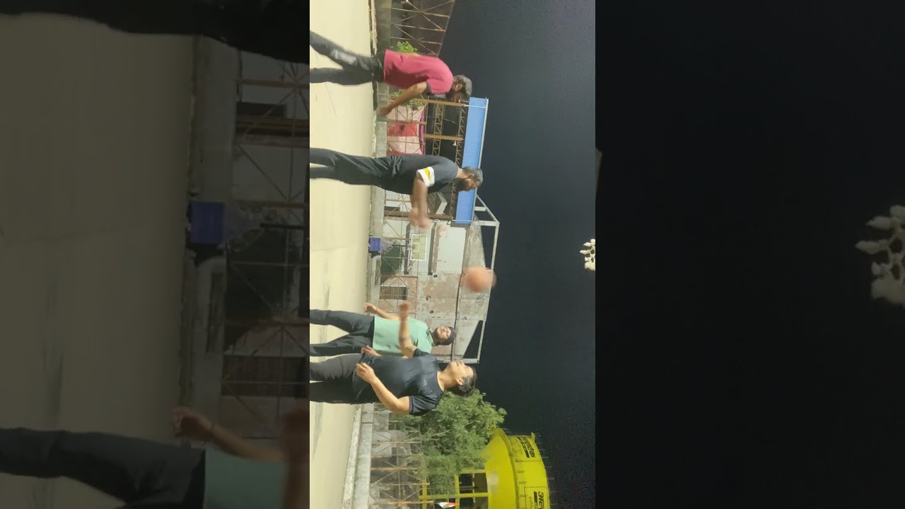 Night basket ball game basketball 🏀 